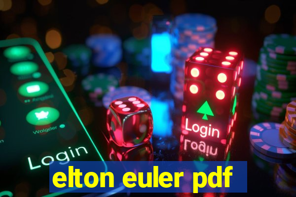 elton euler pdf